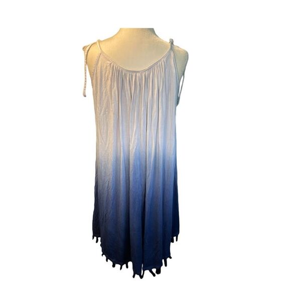 Saint Tropez West Beach Cover-up Mini Dress Blue White Ombre S - Picture 3 of 5